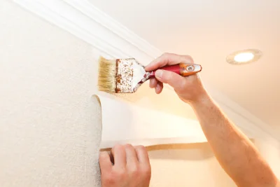 Pose de papier peint à Bats — revêtements muraux et toiles de verre